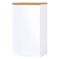 Kúpeľňová skrinka Melina závesná (39x69x27 cm, dub / biela)
