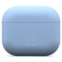 iWant AirPods 3. generácia ultra-tenké puzdro svetlo modré