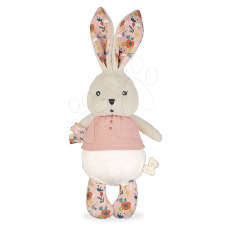 Handrová bábika zajačik Coquelicot Rabbit Doll Poppy K'doux Kaloo ružový 25 cm z jemného materiá
