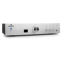 Hi-fi zosilňovač Auna AV2-CD508BT, strieborný, AUX bluetooth