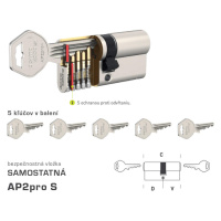 DK - EAP2pro S G - s gombíkom D 60 + V 90 mm, nikel matný