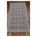 Kusový koberec FLOORLUX Silver/Black 20008 – na ven i na doma - 60x110 cm Devos koberce