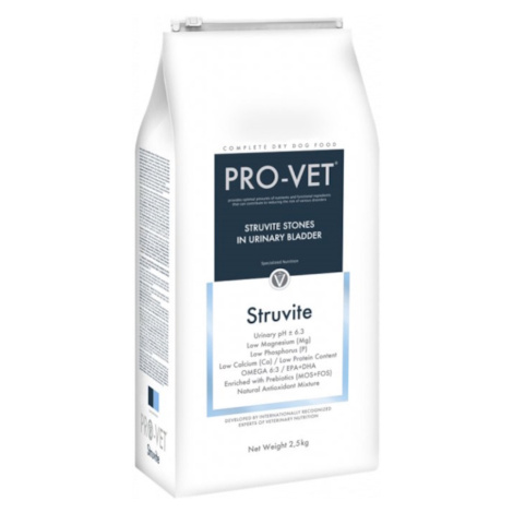 PRO-VET Struvite granule pre psov trpiacich močovými kameňmi 1 ks, Hmotnosť balenia (g): 2,5 kg