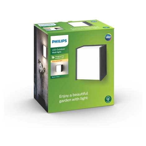 Philips LED vonkajšie nástenné svietidlo Macaw, 130 x 122 x 85 mm