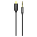 Audio kábel, USB Type-C, 1 x 3,5 mm jack, 120 cm, Baseus Yiven M01, čierny