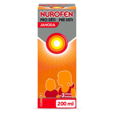 NUROFEN pre deti Jahoda perorálna suspenzia 200 ml