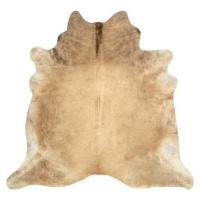 Koberec z pravej hovädzej kože 150 × 170 cm béžový
