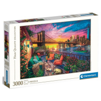 Clementoni - Puzzle 3000 Západ slnka nad Manhattanom