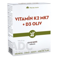 Pharma Activ Vitamín K2 MK7 + D3 OLIV