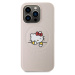 Hello Kitty PU Kitty Asleep Logo MagSafe Zadný Kryt pre iPhone 15 Pro Pink