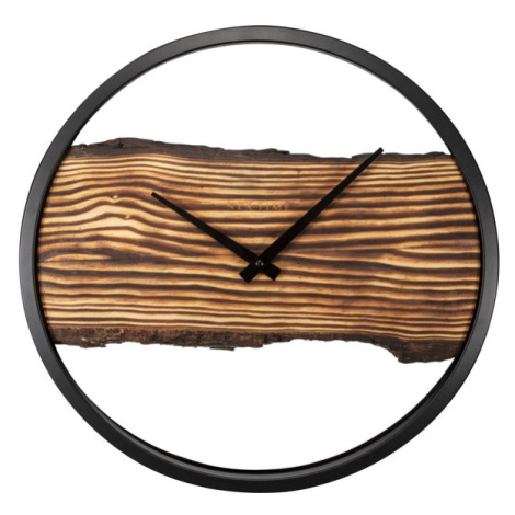 Sconto Nástenné hodiny FOREST drevo/kov, priemer 45 cm Houseland