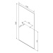 POLYSAN - ARCHITEX LINE kalené číre sklo, 1105x1997x8, otvory pre poličku AL2243-D