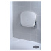 Gedy - SOUND Kúpeľňové sedátko 38x35,5cm, sklopné, biela/chróm 2282