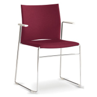 RIM - Konferenčná stolička WEB 102 s čalúneným sedadlom a opierkou
