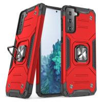 Odolné puzdro na Samsung Galaxy S21 5G G991 Ring Armor Rugged červené