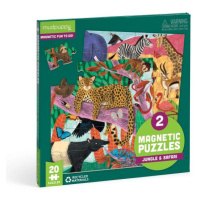 Mudpuppy Magnetické puzzle Safari a džungľa 2x20 dielikov