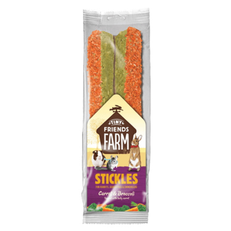 SUPREME Tiny Friends Farm Stickles mrkva a brokolica tyčinky 100 g