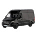 Auto/dodávka Kinsmart Mercedes-Benz Sprinter 1:48 kov/plast 12,5cm na spätné nat. 4barvy 12ks v 