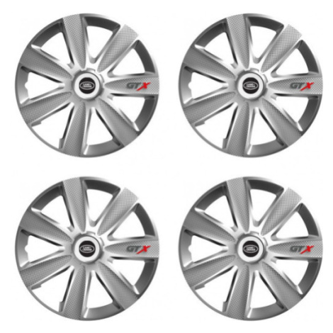 Puklice pre Land Rover 15 GTX CARBON silver