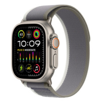 APPLE WATCH ULTRA 2 GPS + CELLULAR, 49MM TITANIUM CASE WITH GREEN/GREY TRAIL LOOP - M/L, MRF43CS