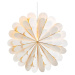 Hviezda Marigold ako závesná lampa biela Ø45 cm