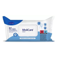 MOLICARE SKIN Wet wipes 3v1 vlhčené obrúsky s harmančekom 50 kusov