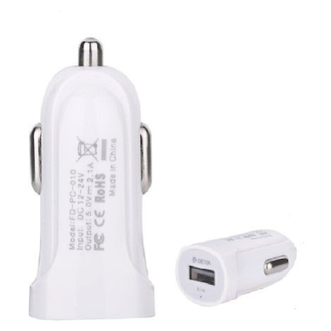 Auto nabíjačka Devia Smart Charger USB 2,1 A biela