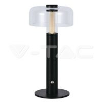LED stolová lampa 1800mAH Batéria 150*300 3v1 Čierna VT-1049 (V-TAC)