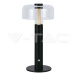 LED stolová lampa 1800mAH Batéria 150*300 3v1 Čierna VT-1049 (V-TAC)