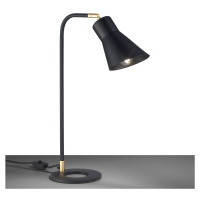 Stolná lampa Conico, čierna/zlatá