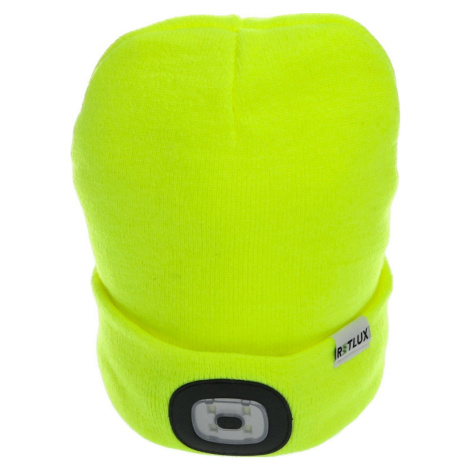 Retlux RLB 101 Čiapka s nabíjacou LED čelovkou žltá, 50 lm