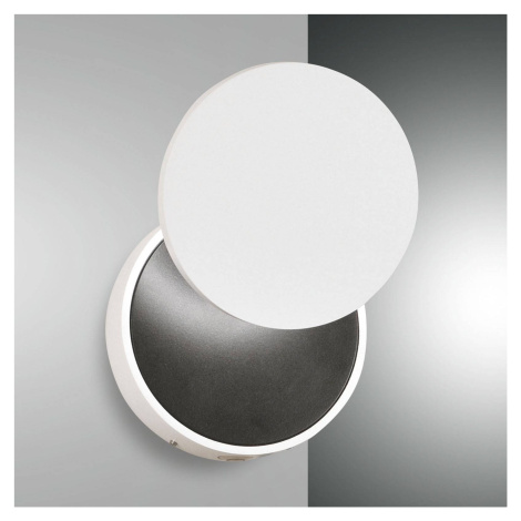Nástenné LED svietidlo Ara, bielo-čierne Fabas Luce
