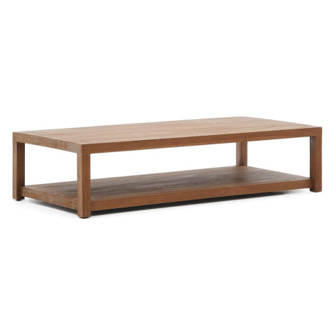 Konferenčný stolík z tíkového dreva v prírodnej farbe 70x150 cm Sashi – Kave Home