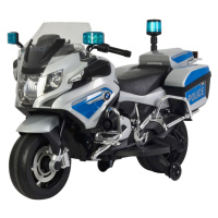 mamido Detská elektrická motorka BMW R1200 Polícia strieborná