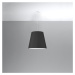 Čierne závesné svietidlo so skleneným tienidlom ø 50 cm Tresco - Nice Lamps