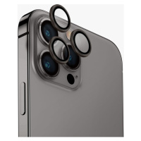 UNIQ OPTIX IPHONE 15 PRO (2023) 6.1 ALUMINIUM CAMERA LENS PROTECTOR - STEEL GREY (GREY)