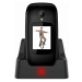 EVOLVEO EasyPhone FD, mobilný telefón pre seniorov s nabíjacím stojanom (čierna farba)