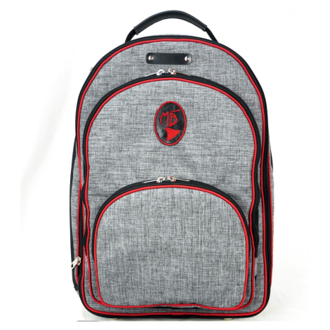 Marcus Bonna MB Backpack Bag, Black/Grey Nylon, Orange Piping, Bell Pr