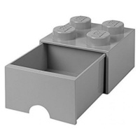 LEGO® úložný box 4 So šuplíkom šedá
