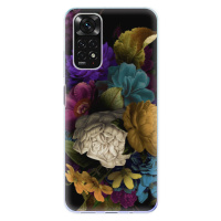 Odolné silikónové puzdro iSaprio - Dark Flowers - Xiaomi Redmi Note 11 / Note 11S
