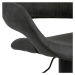 Dkton Dizajnová barová stolička Natania, antracitová a čierna