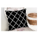 Čierno-biela obliečka na vankúš s bavlnou Minimalist Cushion Covers Black Background Ogea, 45 × 