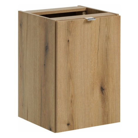 Závěsná umyvadlová skříňka Nova Oak 81-40-1DK 40 cm s košem na prádlo dub evoke Comad
