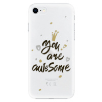 Plastové puzdro iSaprio - You Are Awesome - black - iPhone SE 2020