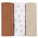 Textilné plienky z bavlneného mušelínu Cotton Muslin Cloths Beaba Herisson sada 3 kusov 70*70 cm