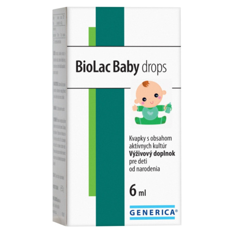 GENERICA BioLac Baby drops kvapky 6 ml