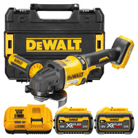 DEWALT 54V XR FLEXVOLT 125 mm, aku uhlová brúska, 2x 9,0 Ah DCG418X2-QW