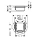 Hansgrohe RainDrain Spot, podlahová odtoková súprava, mriežka 150/150, kartáčovaná nerezová oceľ