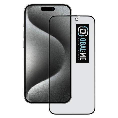 OBAL:ME Privacy 5D Tvrdené Sklo pre Apple iPhone 15 Pro Black