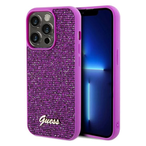 Kryt Guess GUHCP14LPMSDGSF iPhone 14 Pro 6.1" fuschia hardcase Disco Metal Script (GUHCP14LPMSDG